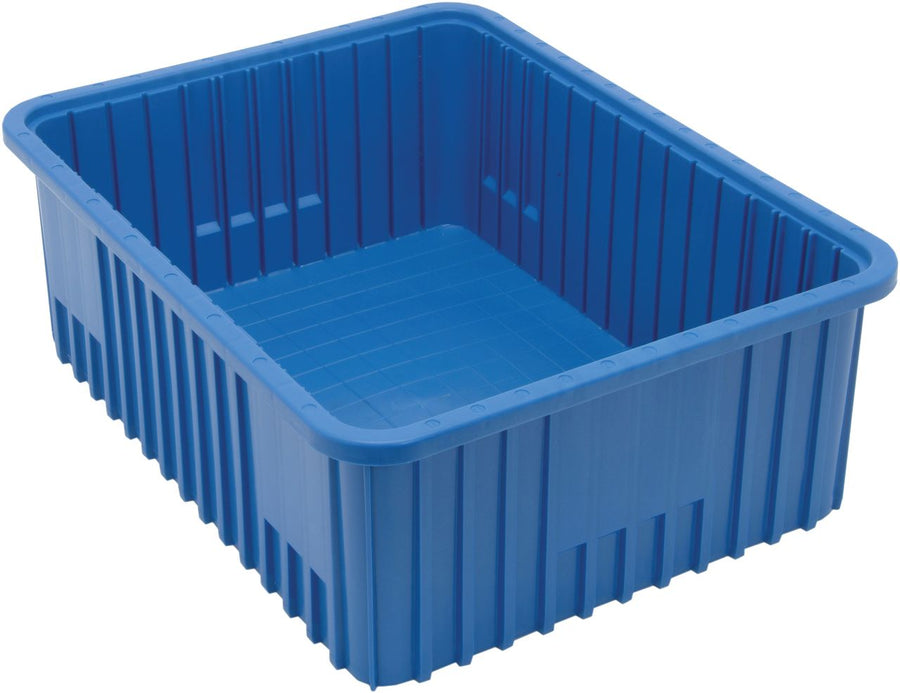 Quantum Storage Systems DG93080BL Dividable Grid Container Blue Carton of 3 MTESolutions