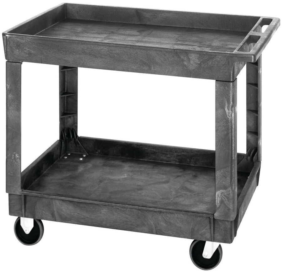 Quantum Storage Systems PC4026 - 33 Utility Carts Gray Polymer with 2 Shelves MTESolutions