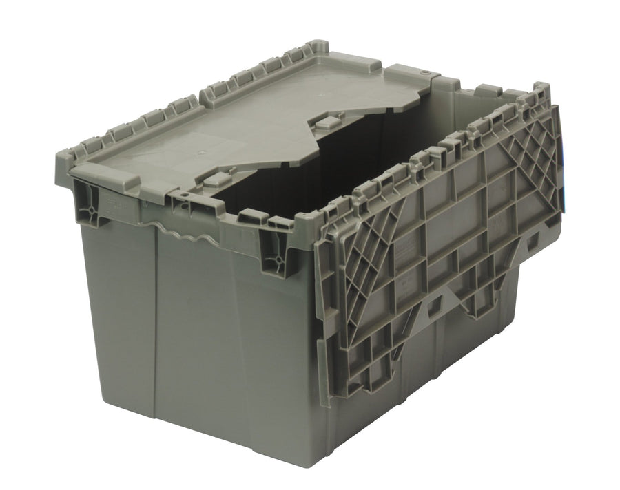 Quantum Storage Systems QDC2115 - 12 Heavy Duty Attached Top Container Gray 1 ea MTESolutions