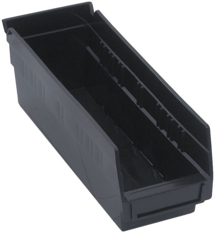 Quantum Storage Systems QSB101BK Economy Shelf Bin Black Carton of 36 MTESolutions