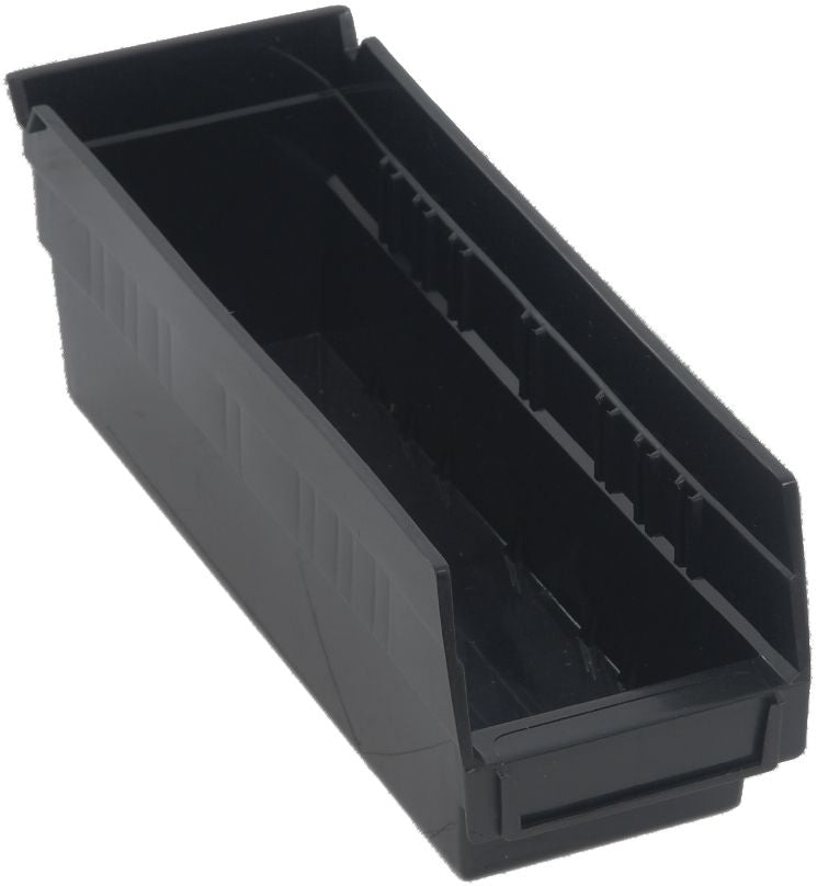 Quantum Storage Systems QSB101CO Economy Shelf Bin Black Carton of 36 MTESolutions