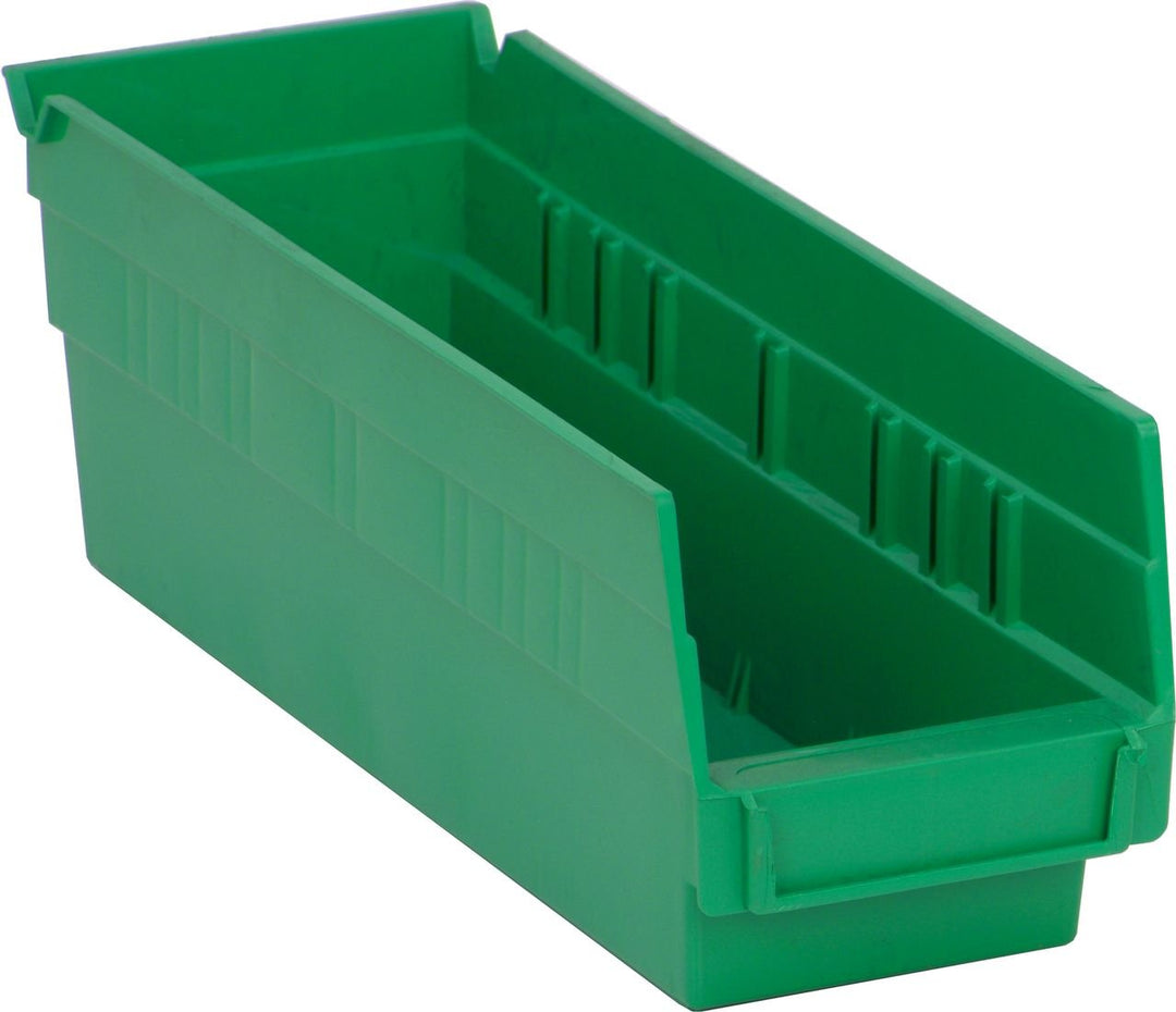 Quantum Storage Systems QSB101GN Economy Shelf Bin Green Carton of 36 MTESolutions