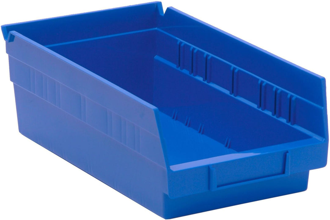 Quantum Storage Systems QSB102BL Economy Shelf Bin Blue Carton of 30 MTESolutions