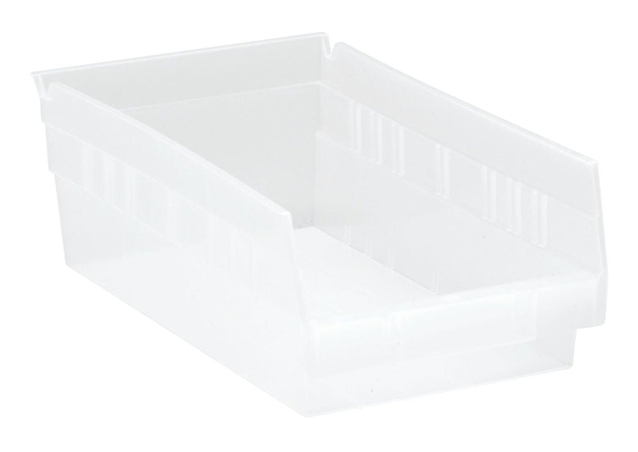 Quantum Storage Systems QSB102CL Economy Shelf Bin Clear Carton of 30 MTESolutions