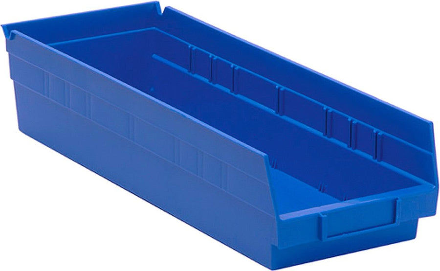 Quantum Storage Systems QSB104BL Economy Shelf Bin Blue Carton of 20 MTESolutions