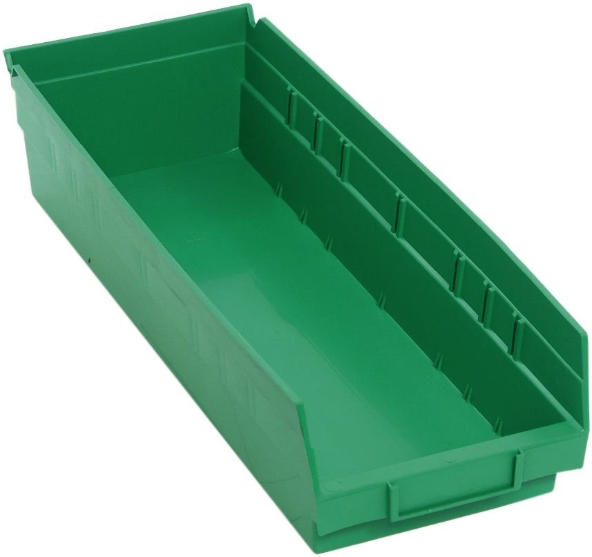 Quantum Storage Systems QSB104GN Economy Shelf Bin Green Carton of 20 MTESolutions