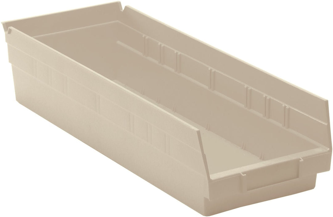Quantum Storage Systems QSB104IV Economy Shelf Bin Ivory Carton of 20 MTESolutions
