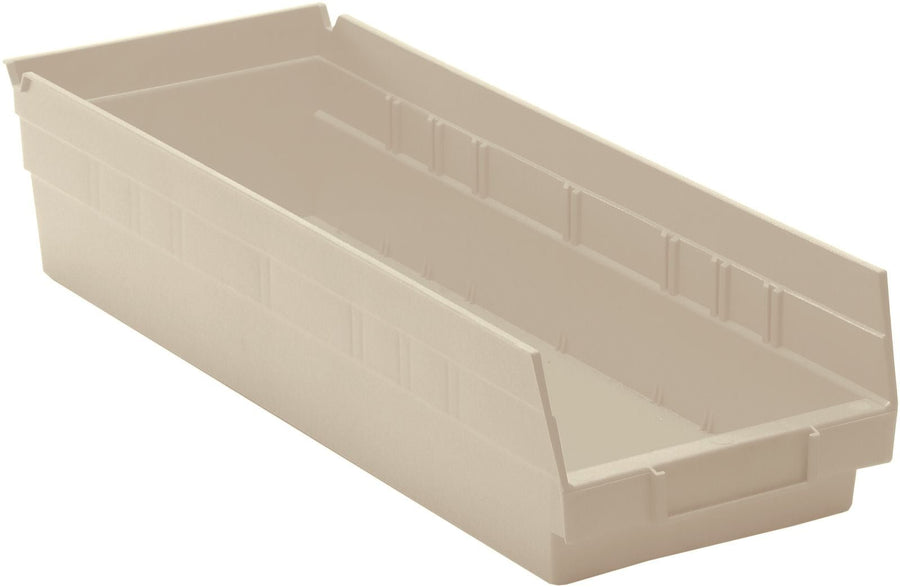 Quantum Storage Systems QSB104IV Economy Shelf Bin Ivory Carton of 20 MTESolutions