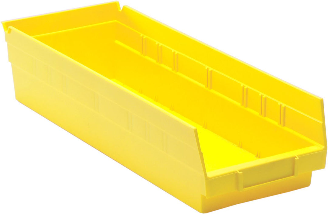 Quantum Storage Systems QSB104YL Economy Shelf Bin Yellow Carton of 20 MTESolutions