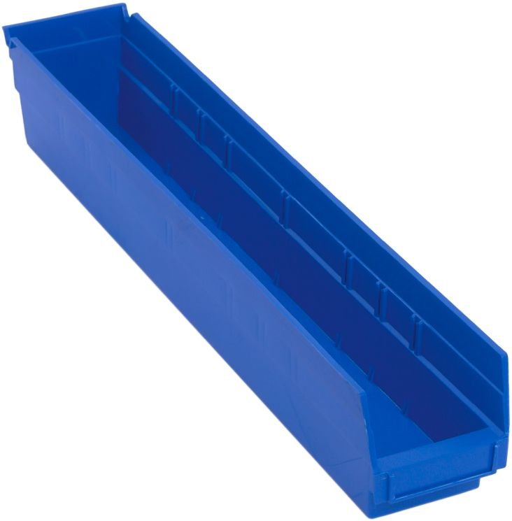 Quantum Storage Systems QSB105BL Economy Shelf Bin Blue Carton of 16 MTESolutions