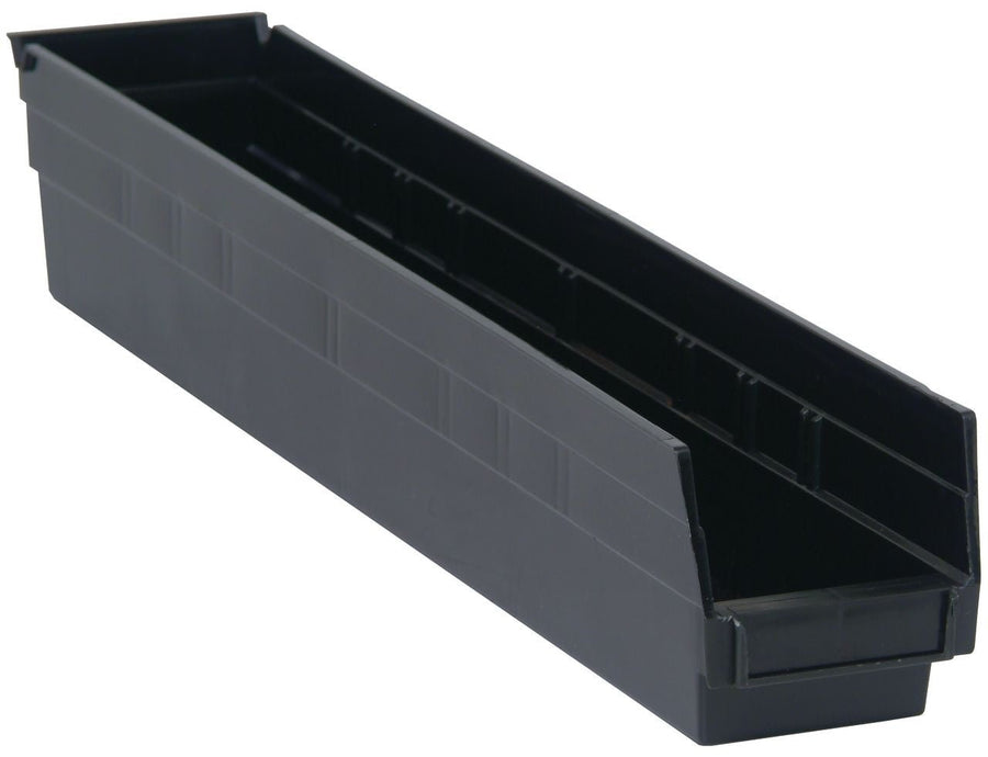 Quantum Storage Systems QSB105BR Economy Shelf Bin Black Carton of 16 MTESolutions