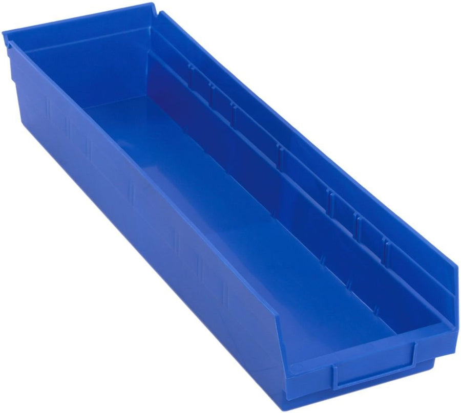 Quantum Storage Systems QSB106BL Economy Shelf Bin Blue Carton of 8 MTESolutions
