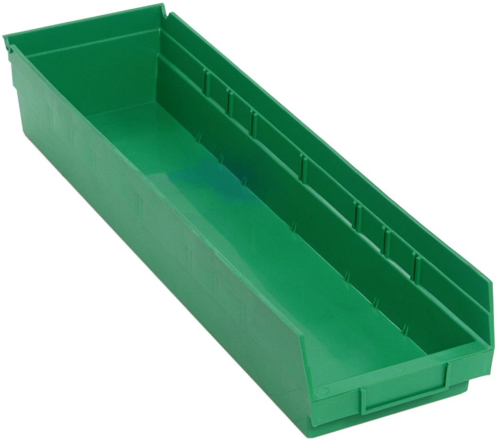 Quantum Storage Systems QSB106GN Economy Shelf Bin Green Carton of 8 MTESolutions