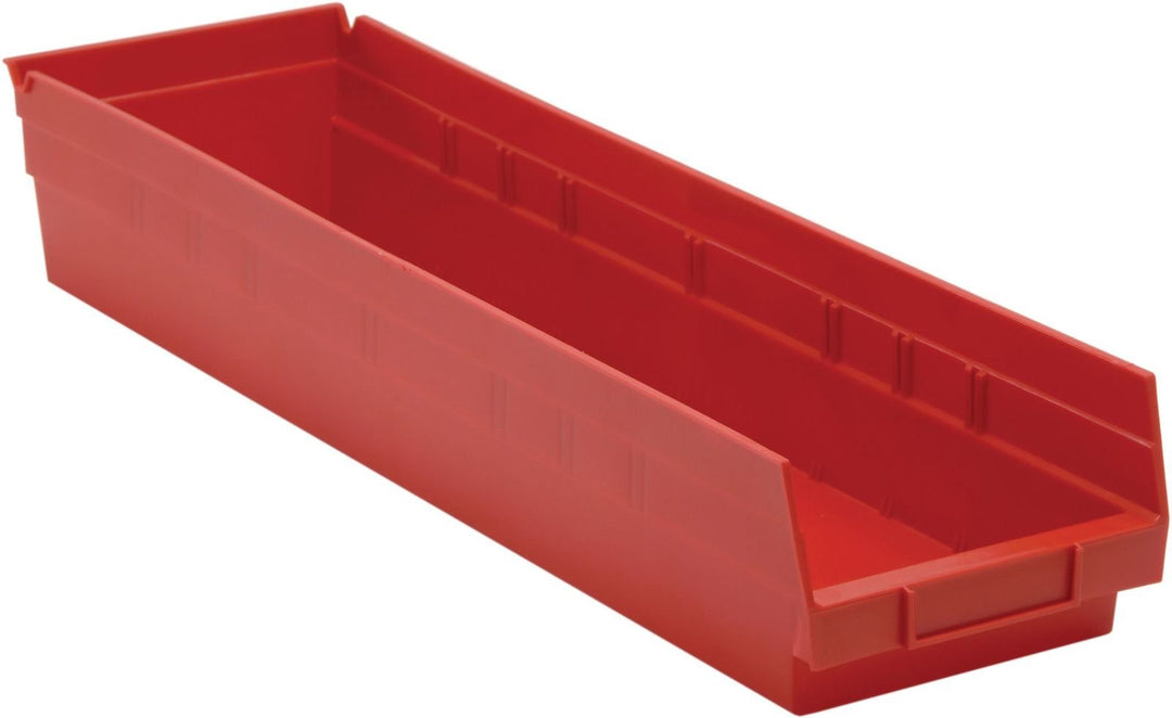 Quantum Storage Systems QSB106RD Economy Shelf Bin Red Carton of 8 MTESolutions