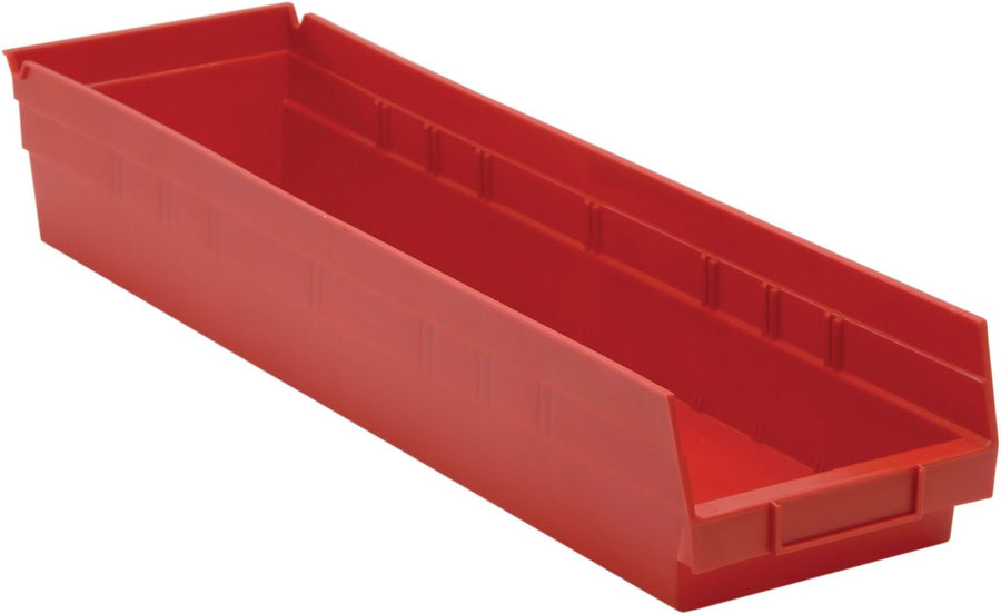 Quantum Storage Systems QSB106RD Economy Shelf Bin Red Carton of 8 MTESolutions