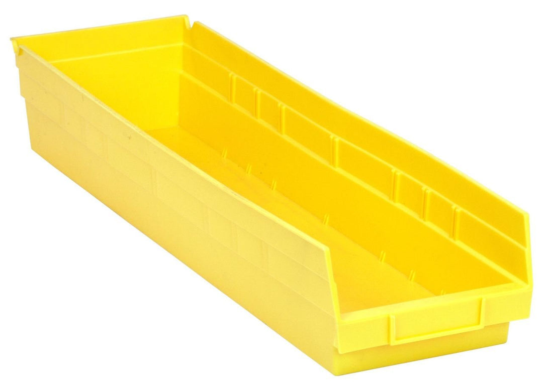 Quantum Storage Systems QSB106YL Economy Shelf Bin Yellow Carton of 8 MTESolutions