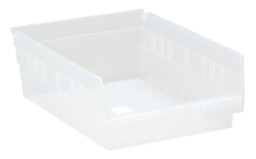 Quantum Storage Systems QSB107CL Economy Shelf Bin Clear Carton of 20 MTESolutions