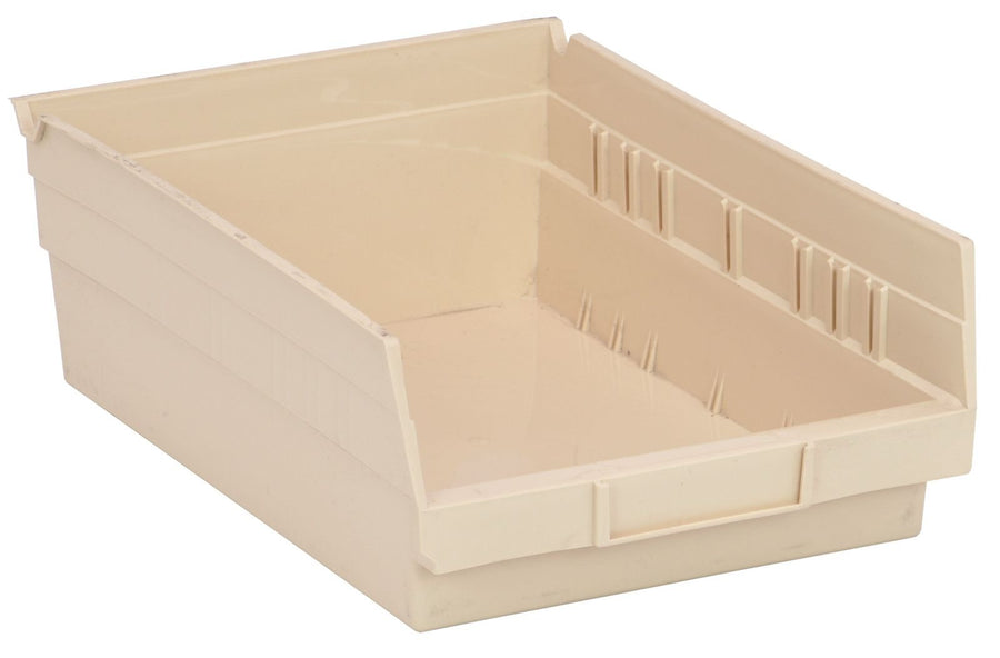 Quantum Storage Systems QSB107IV Economy Shelf Bin Ivory Carton of 20 MTESolutions