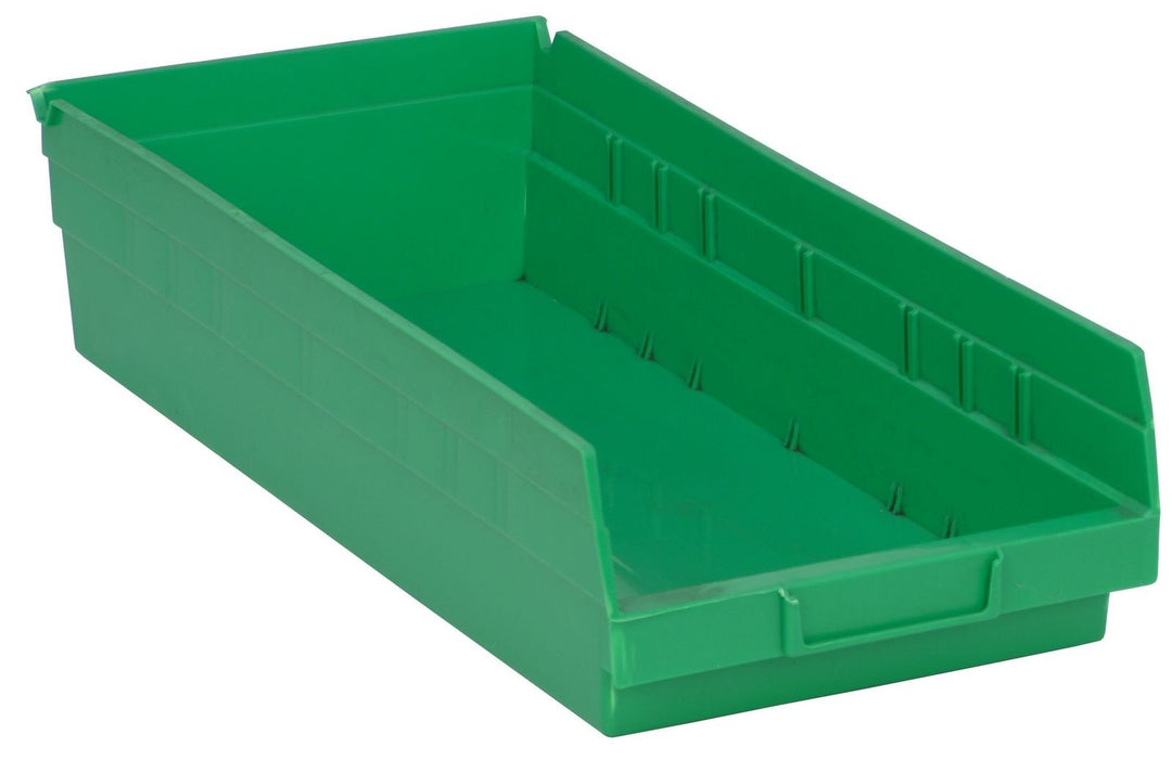 Quantum Storage Systems QSB108GN Economy Shelf Bin Green Carton of 10 MTESolutions