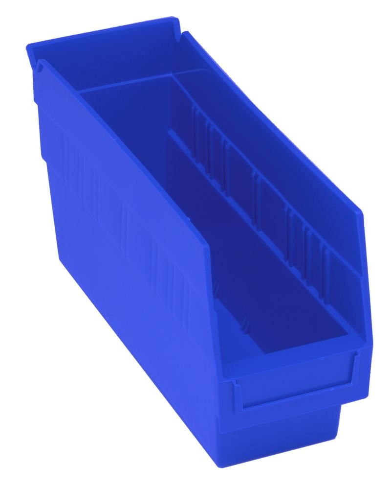 Quantum Storage Systems QSB201BL Economy Shelf Bin, Nesting Blue Carton of 36 MTESolutions