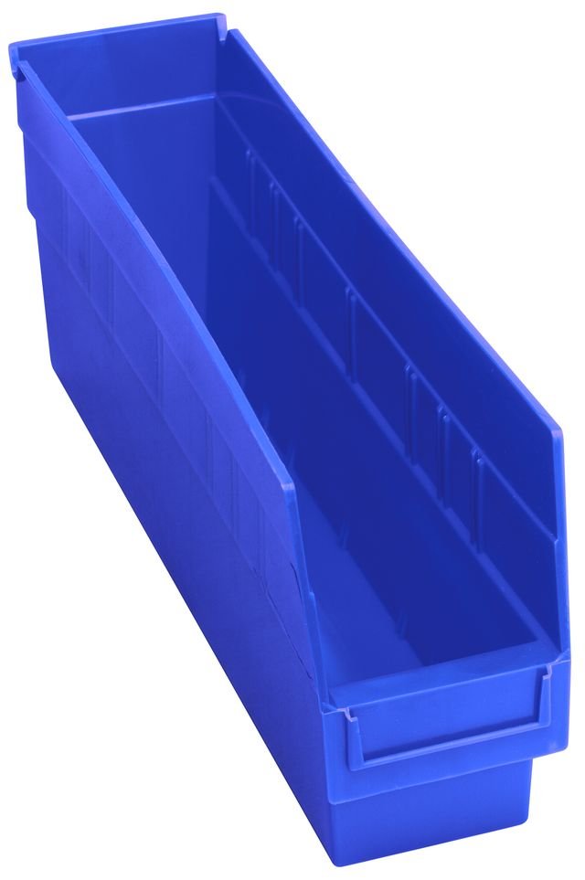 Quantum Storage Systems QSB203BL Economy Shelf Bin, Nesting Blue Carton of 20 MTESolutions