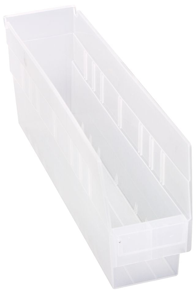 Quantum Storage Systems QSB203CL Economy Shelf Bin, Nesting Clear Carton of 20 MTESolutions