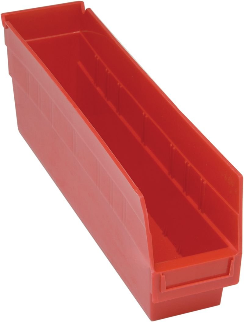 Quantum Storage Systems QSB203RD Economy Shelf Bin, Nesting Red Carton of 20 MTESolutions