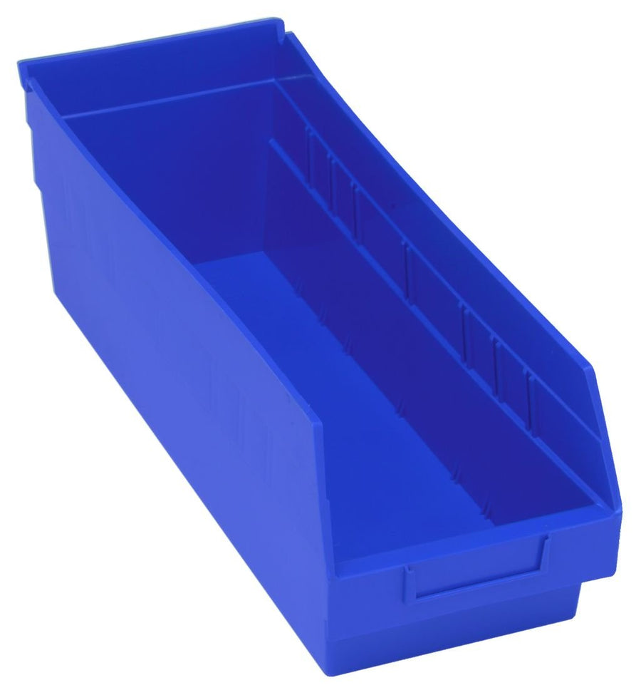 Quantum Storage Systems QSB204BL Economy Shelf Bin, Nesting Blue Carton of 20 MTESolutions