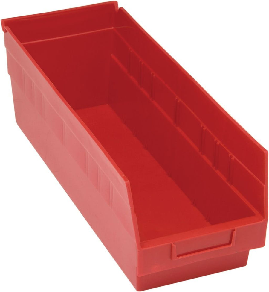 Quantum Storage Systems QSB204RD Economy Shelf Bin, Nesting Red Carton of 20 MTESolutions