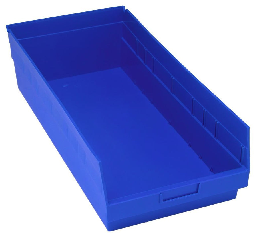 Quantum Storage Systems QSB216BL Economy Shelf Bin, Nesting Blue Carton of 6 MTESolutions