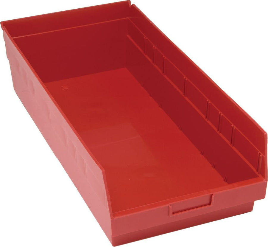 Quantum Storage Systems QSB216RD Economy Shelf Bin, Nesting Red Carton of 6 MTESolutions