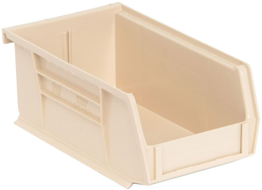 Quantum Storage Systems QUS220IV Stacking or Hanging Bin Ivory Carton of 24 MTESolutions