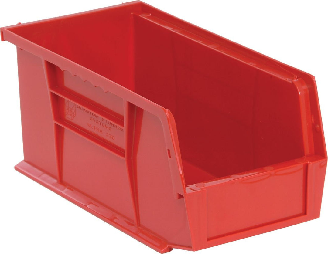 Quantum Storage Systems QUS230RD Stacking or Hanging Bin Red Carton of 12 MTESolutions