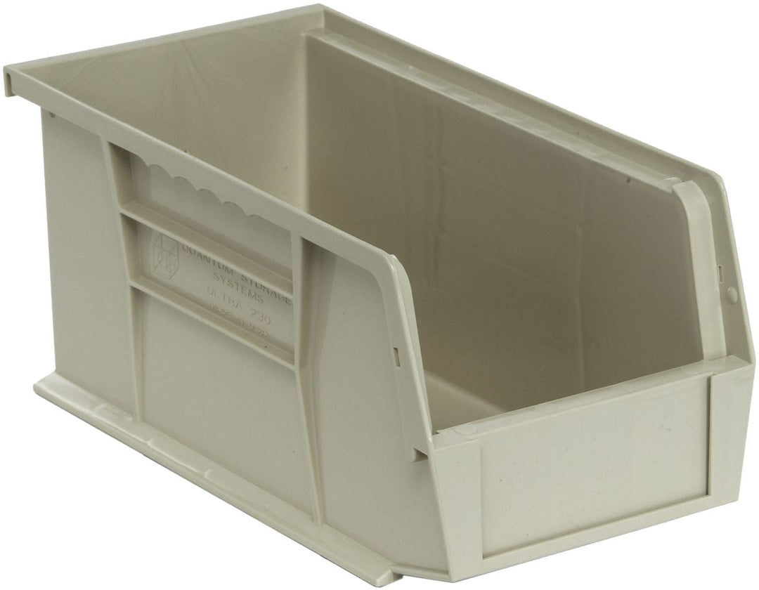 Quantum Storage Systems QUS230SN Stacking or Hanging Bin Stone Carton of 12 MTESolutions