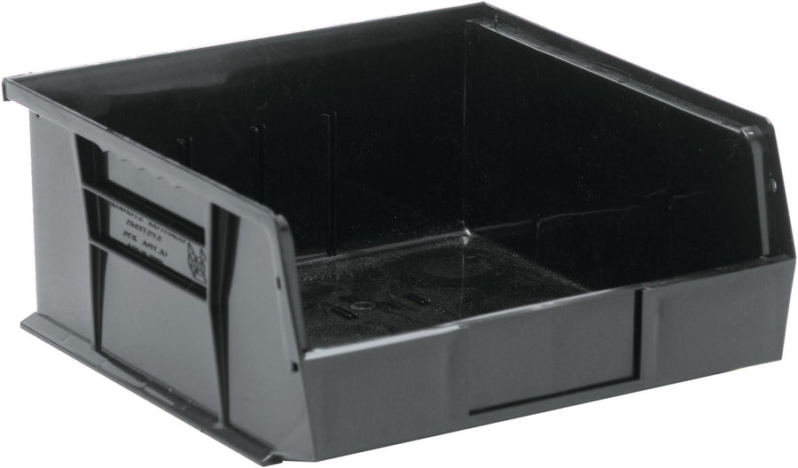 Quantum Storage Systems QUS235BK Stacking or Hanging Bin Black Carton of 6 MTESolutions