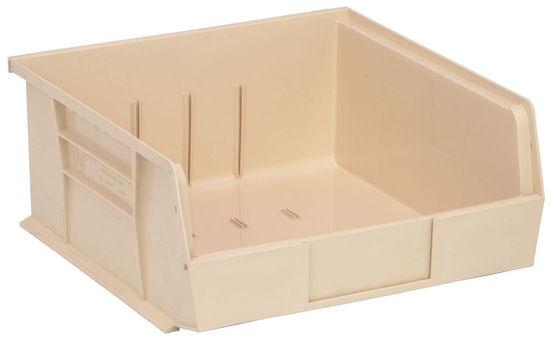 Quantum Storage Systems QUS235IV Stacking or Hanging Bin Ivory Carton of 6 MTESolutions