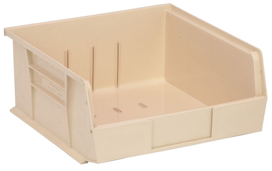 Quantum Storage Systems QUS235IV Stacking or Hanging Bin Ivory Carton of 6 MTESolutions