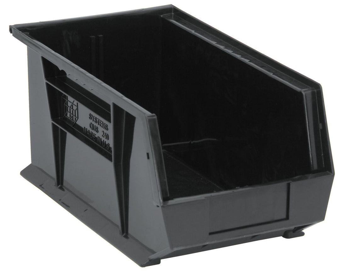 Quantum Storage Systems QUS240BR Stacking or Hanging Bin Black Carton of 12 MTESolutions