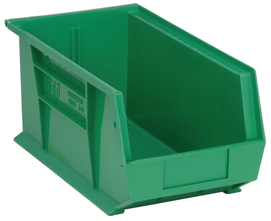 Quantum Storage Systems QUS240GN Stacking or Hanging Bin Green Carton of 12 MTESolutions