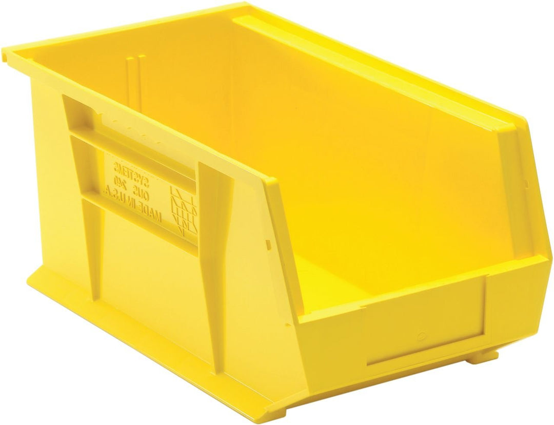 Quantum Storage Systems QUS240YL Stacking or Hanging Bin Yellow Carton of 12 MTESolutions