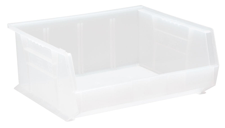Quantum Storage Systems QUS250CL Stacking or Hanging Bin Clear Carton of 6 MTESolutions
