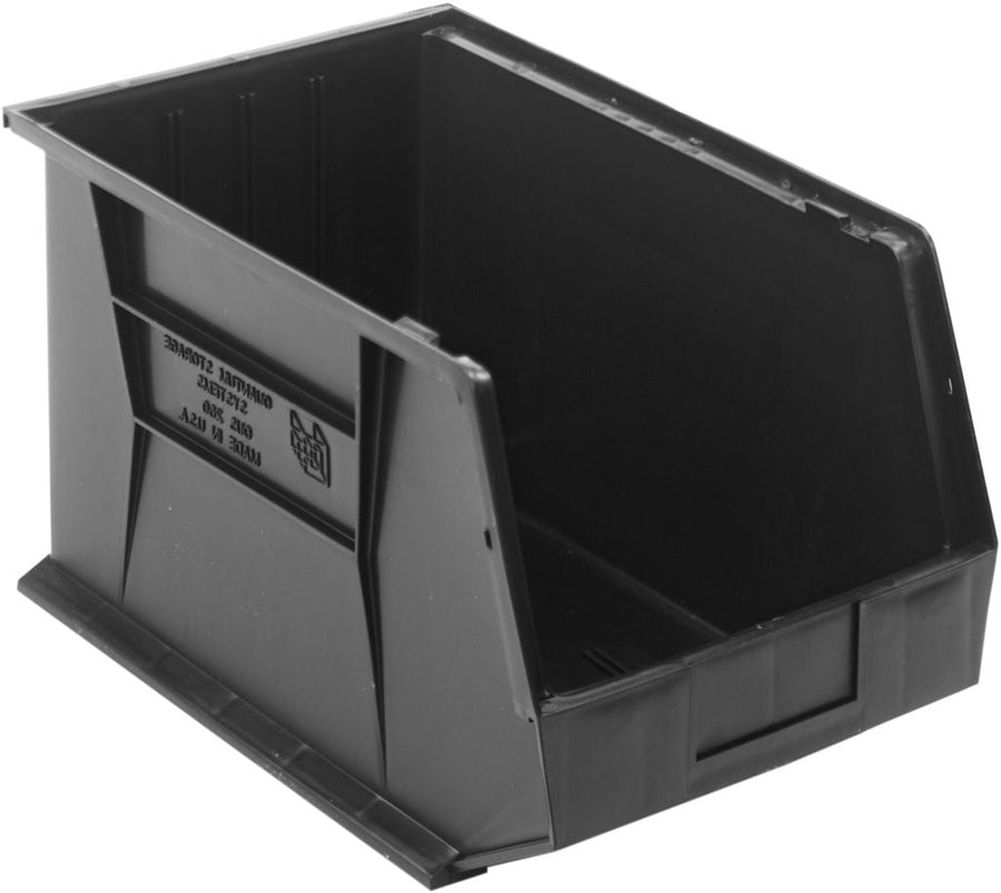 Quantum Storage Systems QUS260BR Stacking or Hanging Bin Black Carton of 4 MTESolutions