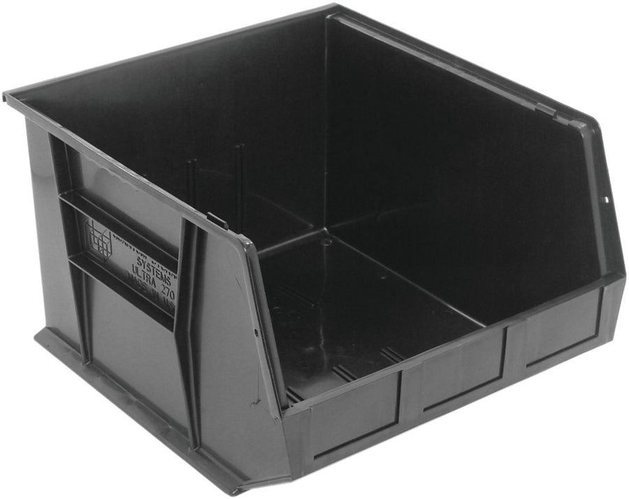 Quantum Storage Systems QUS270BK Stacking or Hanging Bin Black Carton of 3 MTESolutions