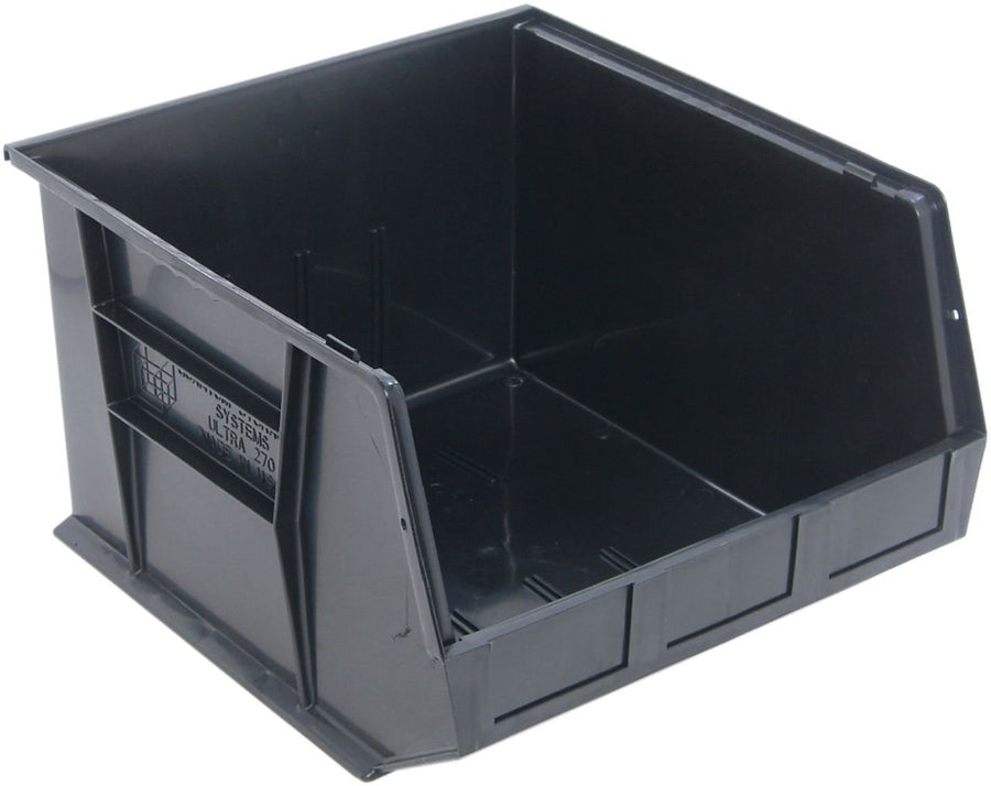Quantum Storage Systems QUS270BR Stacking or Hanging Bin Black Carton of 3 MTESolutions
