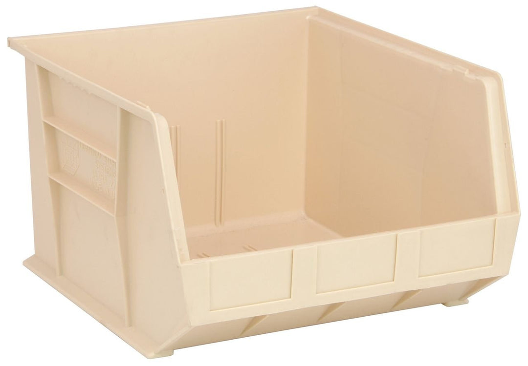Quantum Storage Systems QUS270IV Stacking or Hanging Bin Ivory Carton of 3 MTESolutions