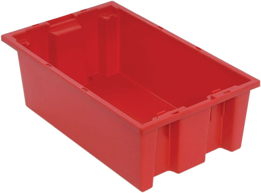 Quantum Storage Systems SNT180RD Stack and Nest Tote Red Carton of 6 MTESolutions