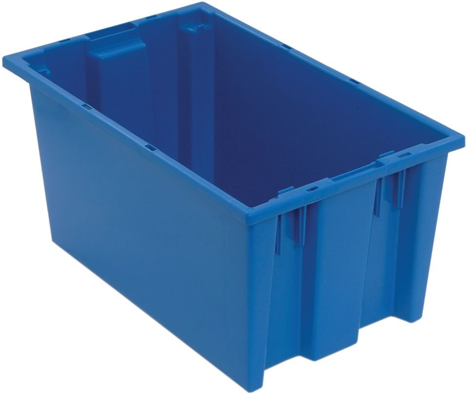 Quantum Storage Systems SNT185BL Stack and Nest Tote Blue Carton of 6 MTESolutions