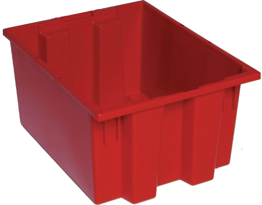 Quantum Storage Systems SNT190RD Stack and Nest Tote Red Carton of 6 MTESolutions