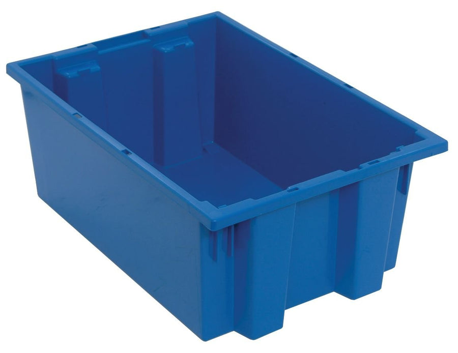 Quantum Storage Systems SNT200BL Stack and Nest Tote Blue Carton of 6 MTESolutions