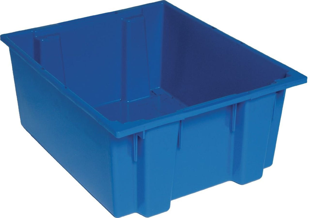 Quantum Storage Systems SNT225BL Stack and Nest Tote Blue Carton of 3 MTESolutions